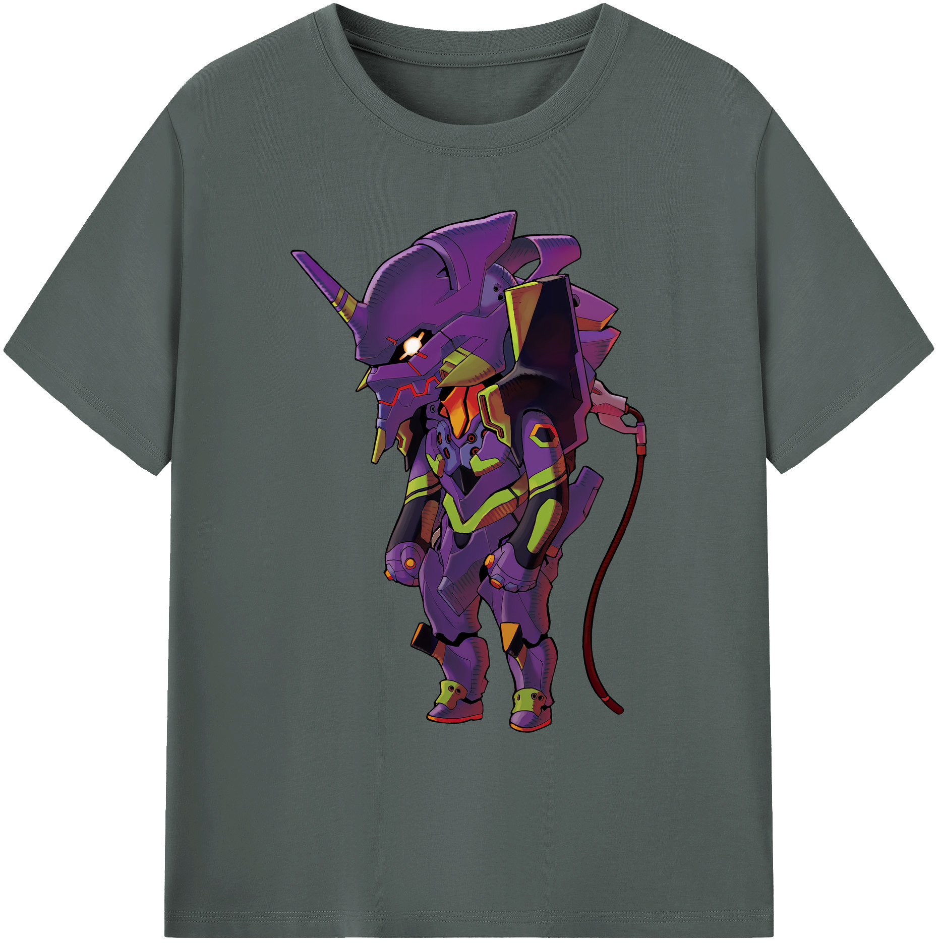 （画像用） EVA 新世紀エヴァンゲリオン 綿100％ メンズ半袖Tシャツ｜肌触りやわらか＆通気性